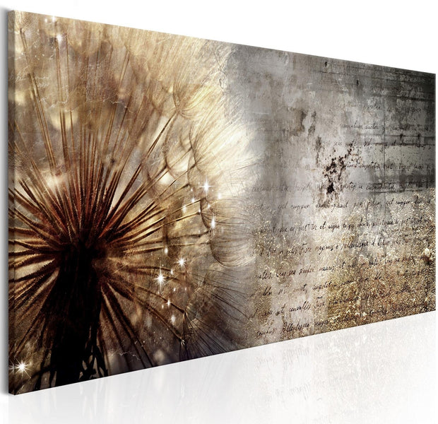 Stretched Canvas Floral Art - Dandelion On Concrete-Tiptophomedecor