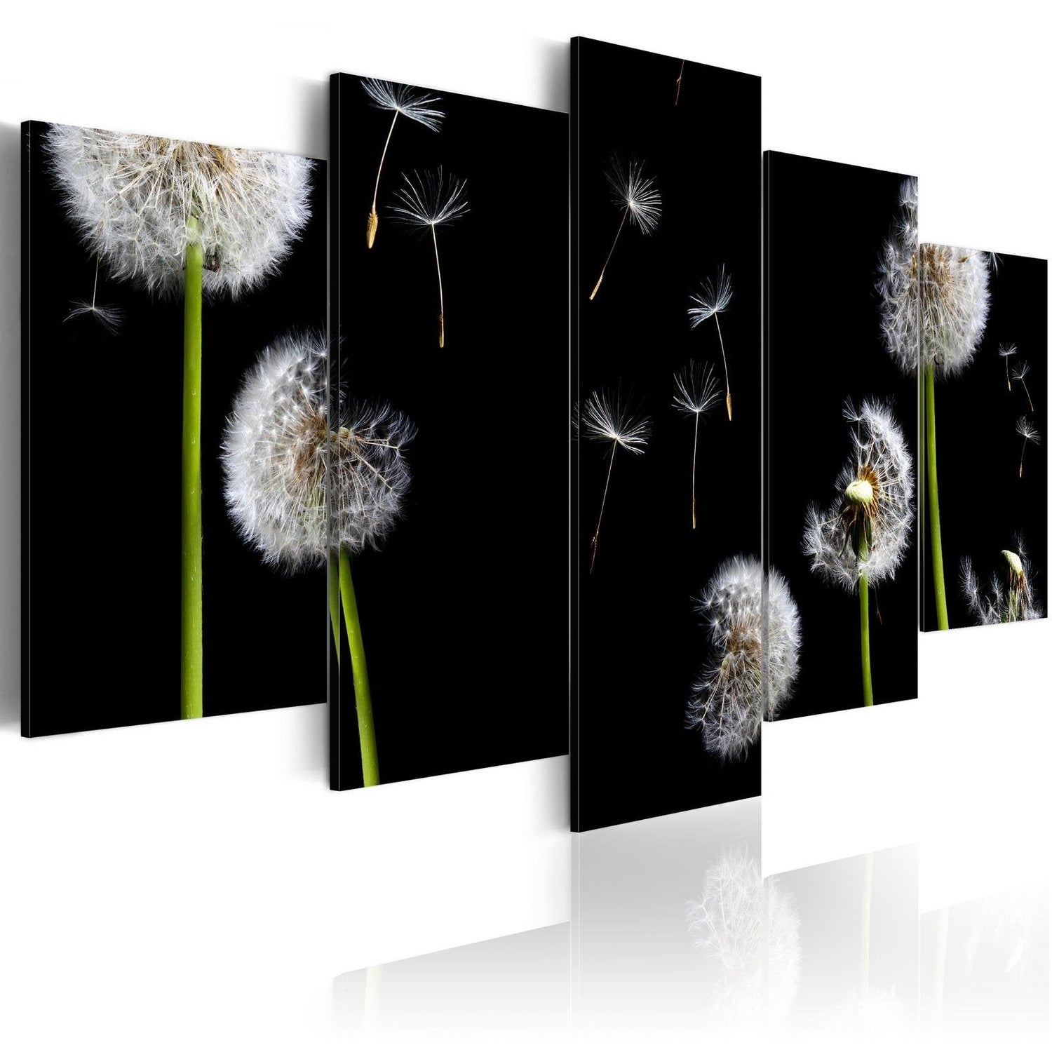 Stretched Canvas Floral Art - Dandelion- Towards Freedom-Tiptophomedecor