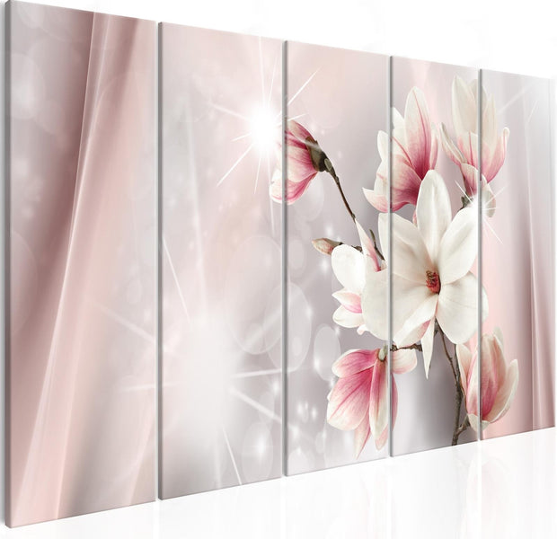Stretched Canvas Floral Art - Dazzling Magnolias Narrow-Tiptophomedecor