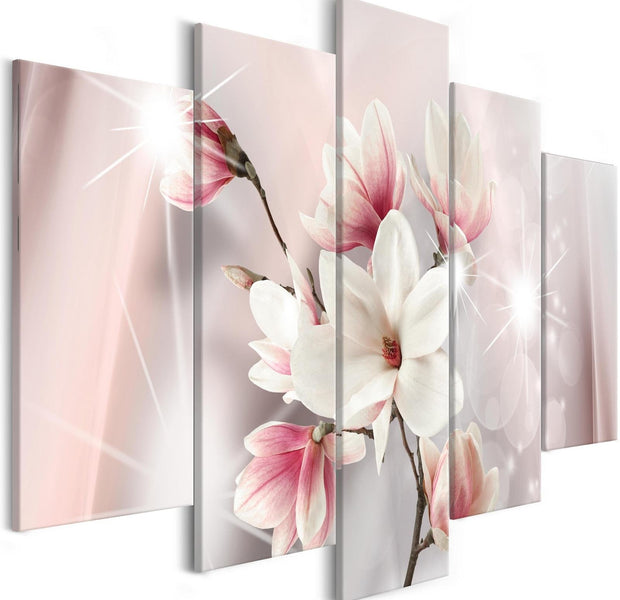 Stretched Canvas Floral Art - Dazzling Magnolias Wide-Tiptophomedecor