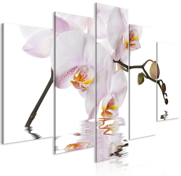 Stretched Canvas Floral Art - Delightful Orchid Wide-Tiptophomedecor