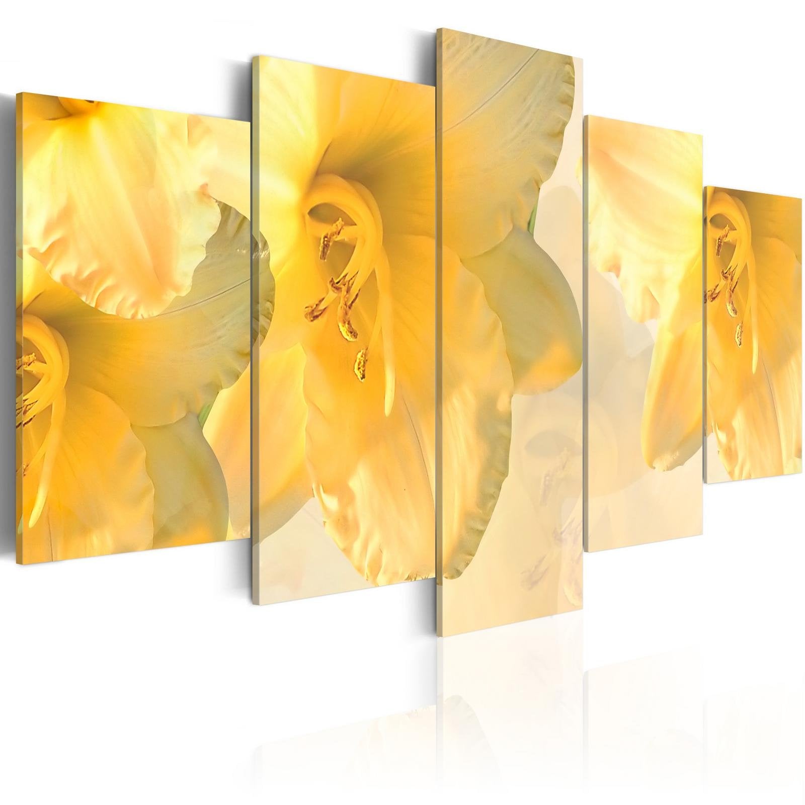 Stretched Canvas Floral Art - Dream Lilies-Tiptophomedecor