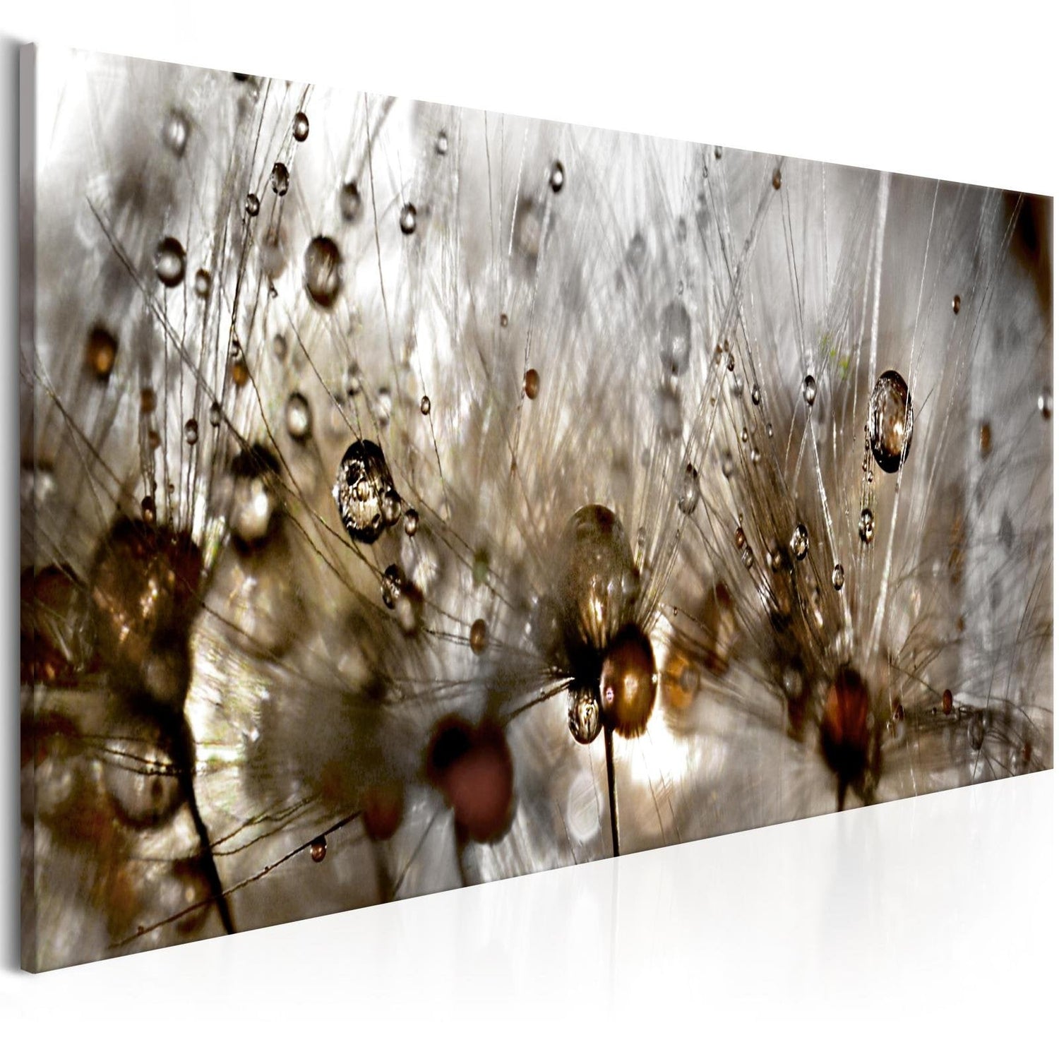 Stretched Canvas Floral Art - Drops Of Water-Tiptophomedecor