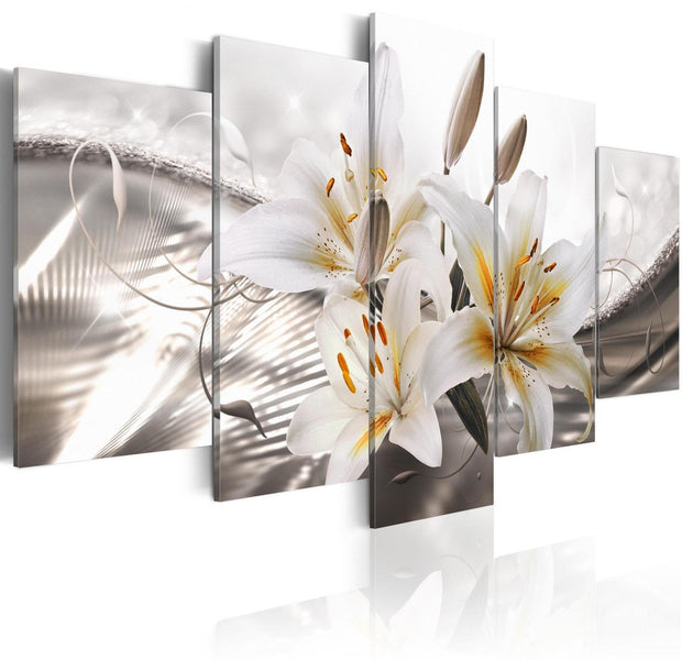 Stretched Canvas Floral Art - Ethereal Elegance-Tiptophomedecor