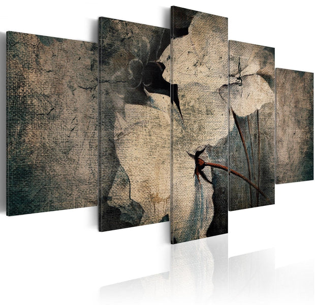Stretched Canvas Floral Art - Flowers Of Melancholy-Tiptophomedecor