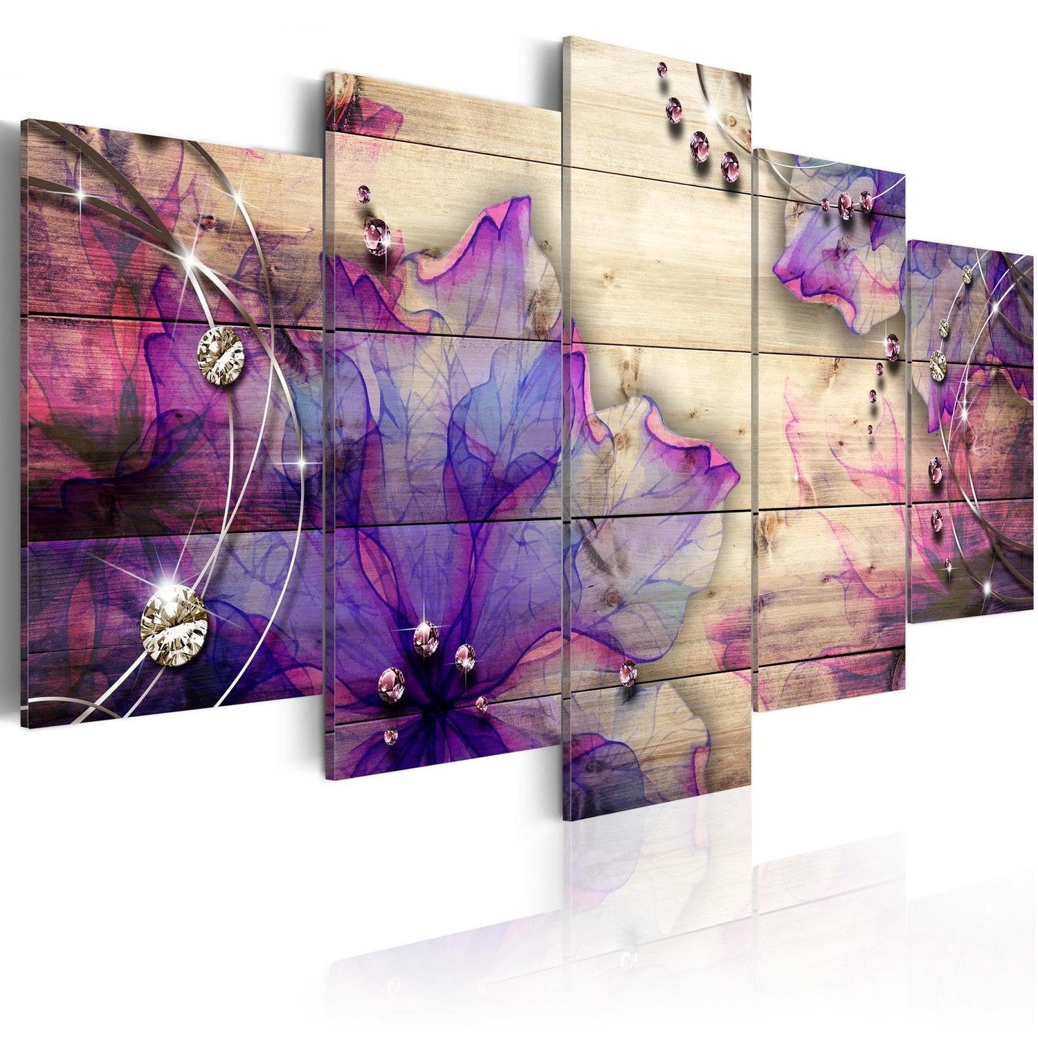 Stretched Canvas Floral Art - Flowers Of Memory-Tiptophomedecor