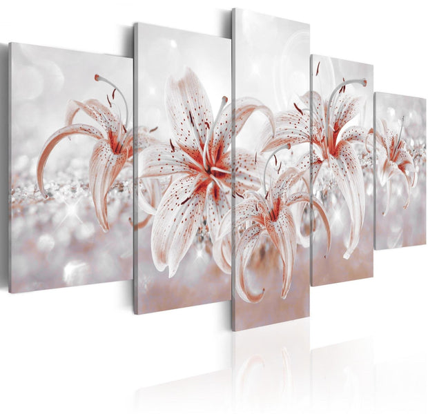 Stretched Canvas Floral Art - Flowery Saga-Tiptophomedecor