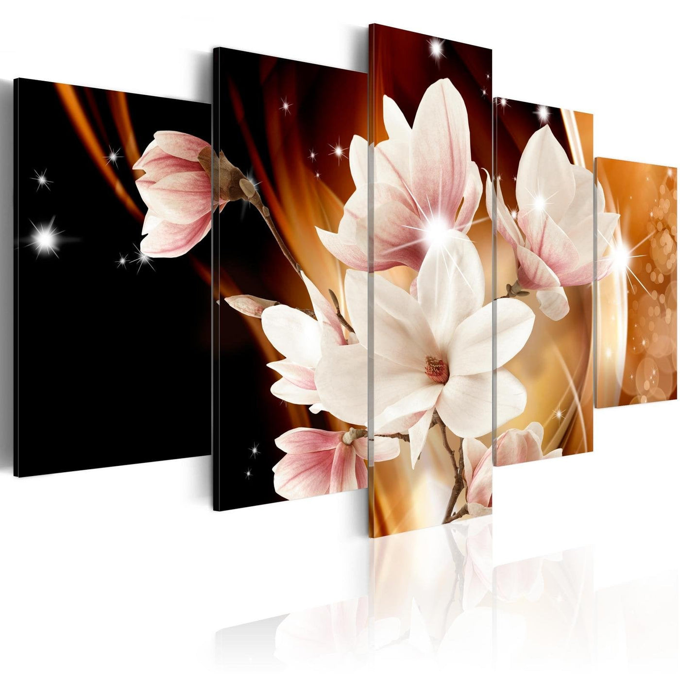 Stretched Canvas Floral Art - Illumination (Magnolia)-Tiptophomedecor