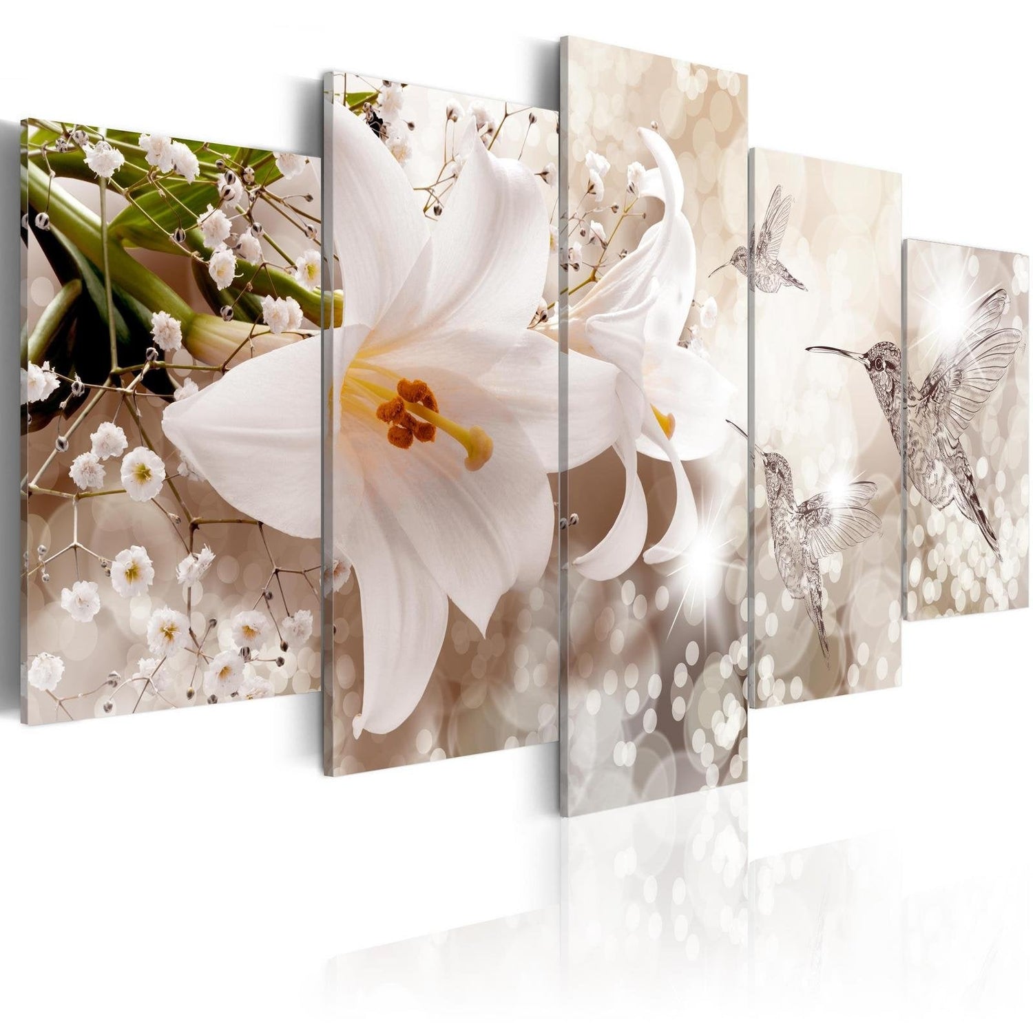 Stretched Canvas Floral Art - In The Heavenly Garden-Tiptophomedecor