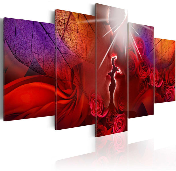 Stretched Canvas Floral Art - Kiss From Rose-Tiptophomedecor