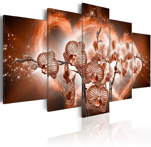 Stretched Canvas Floral Art - Love Orchids-Tiptophomedecor
