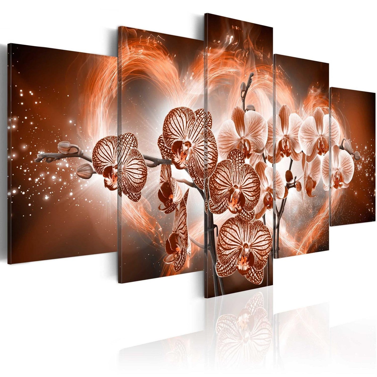 Stretched Canvas Floral Art - Love Orchids-Tiptophomedecor