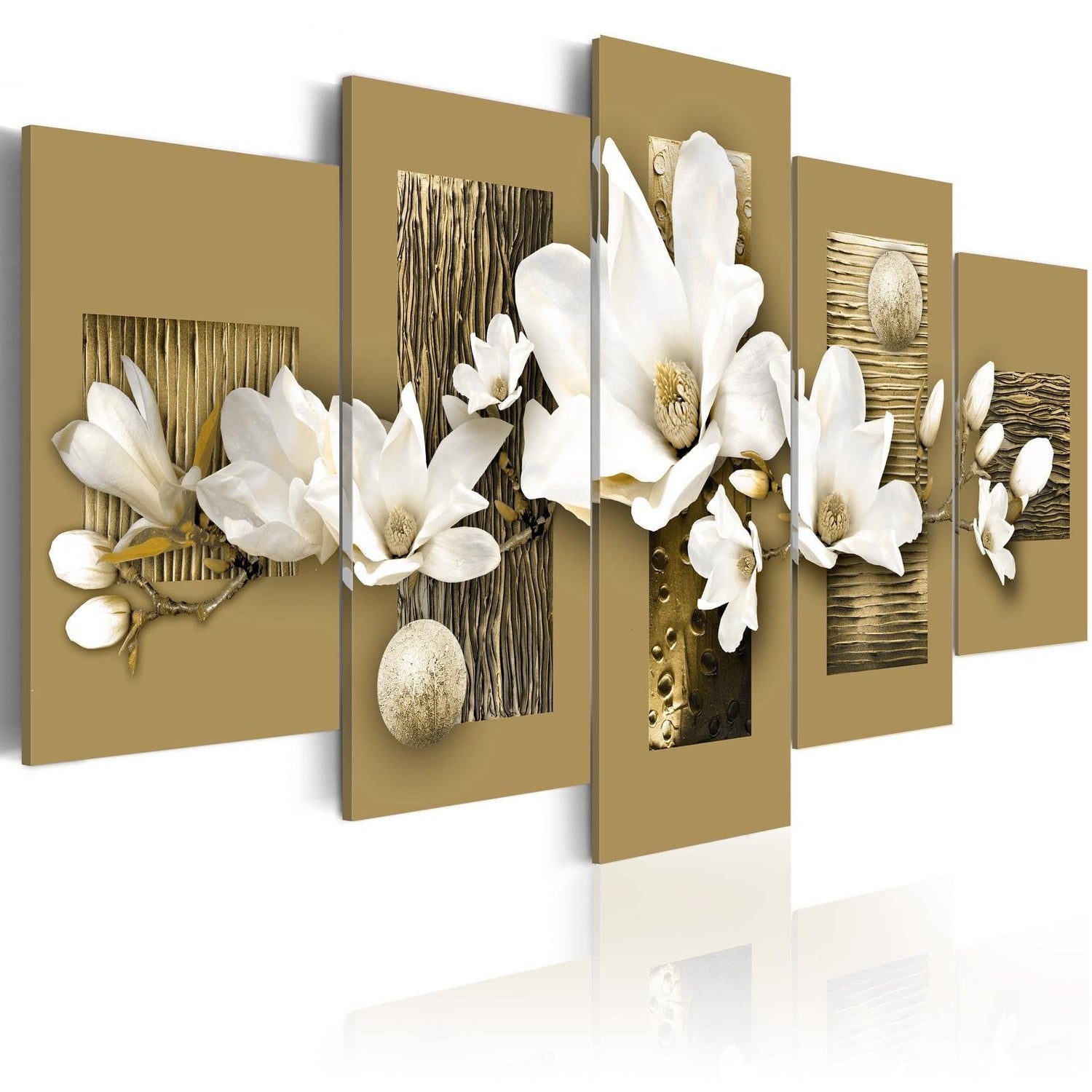 Stretched Canvas Floral Art - Magnolia Garden-Tiptophomedecor