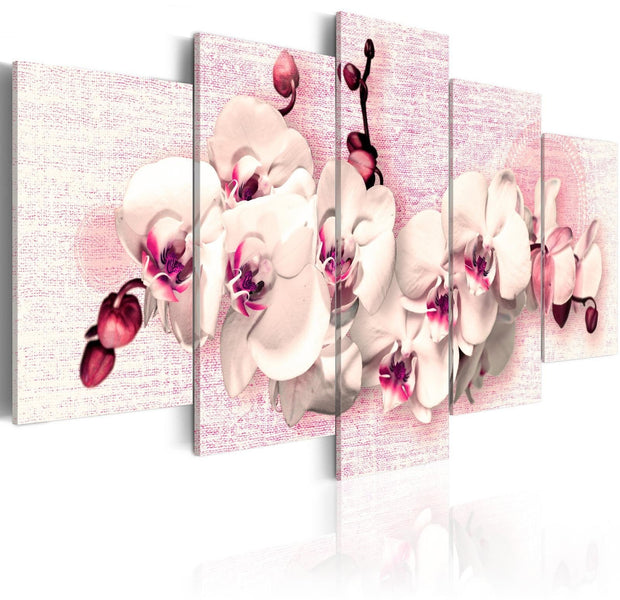 Stretched Canvas Floral Art - Metaphor Of Feminity - 5 Pieces-Tiptophomedecor