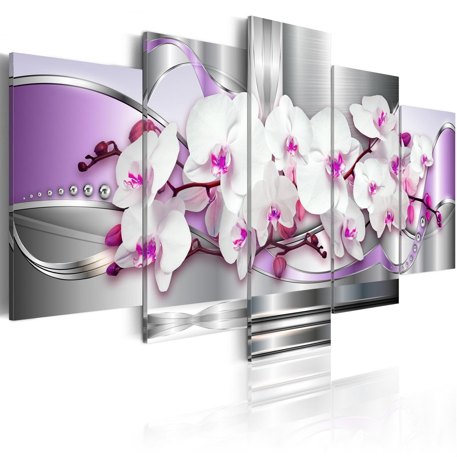 Stretched Canvas Floral Art - Orchid And Fantasy-Tiptophomedecor
