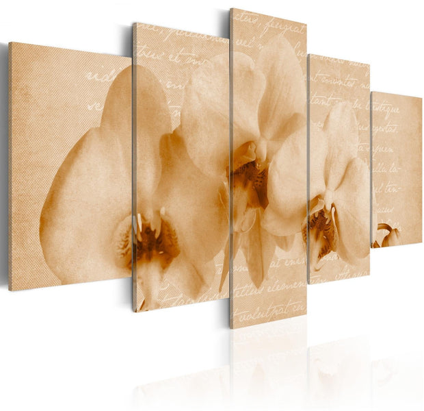 Stretched Canvas Floral Art - Orchid And Melancholy-Tiptophomedecor