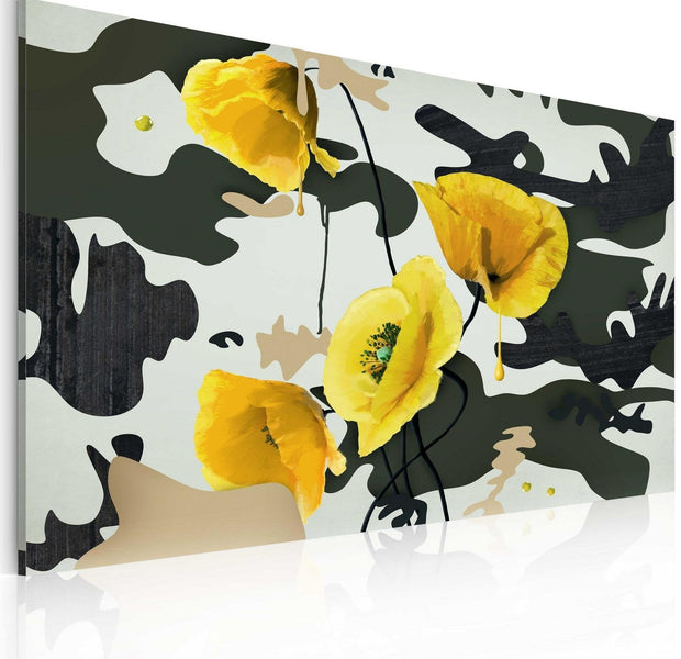 Stretched Canvas Floral Art - Painted By Poppies-Tiptophomedecor