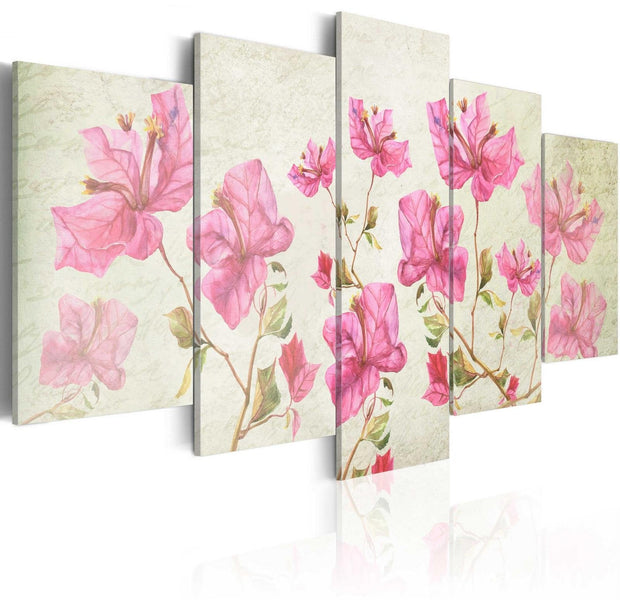 Stretched Canvas Floral Art - Picture With Flower-Tiptophomedecor