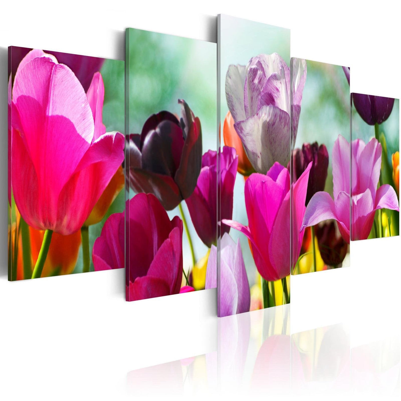 Stretched Canvas Floral Art - Pink Fun-Tiptophomedecor