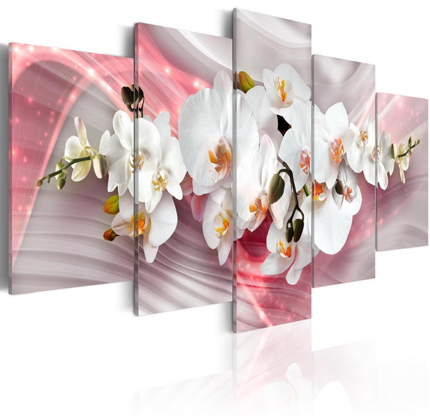 Stretched Canvas Floral Art - Pink Glow-Tiptophomedecor