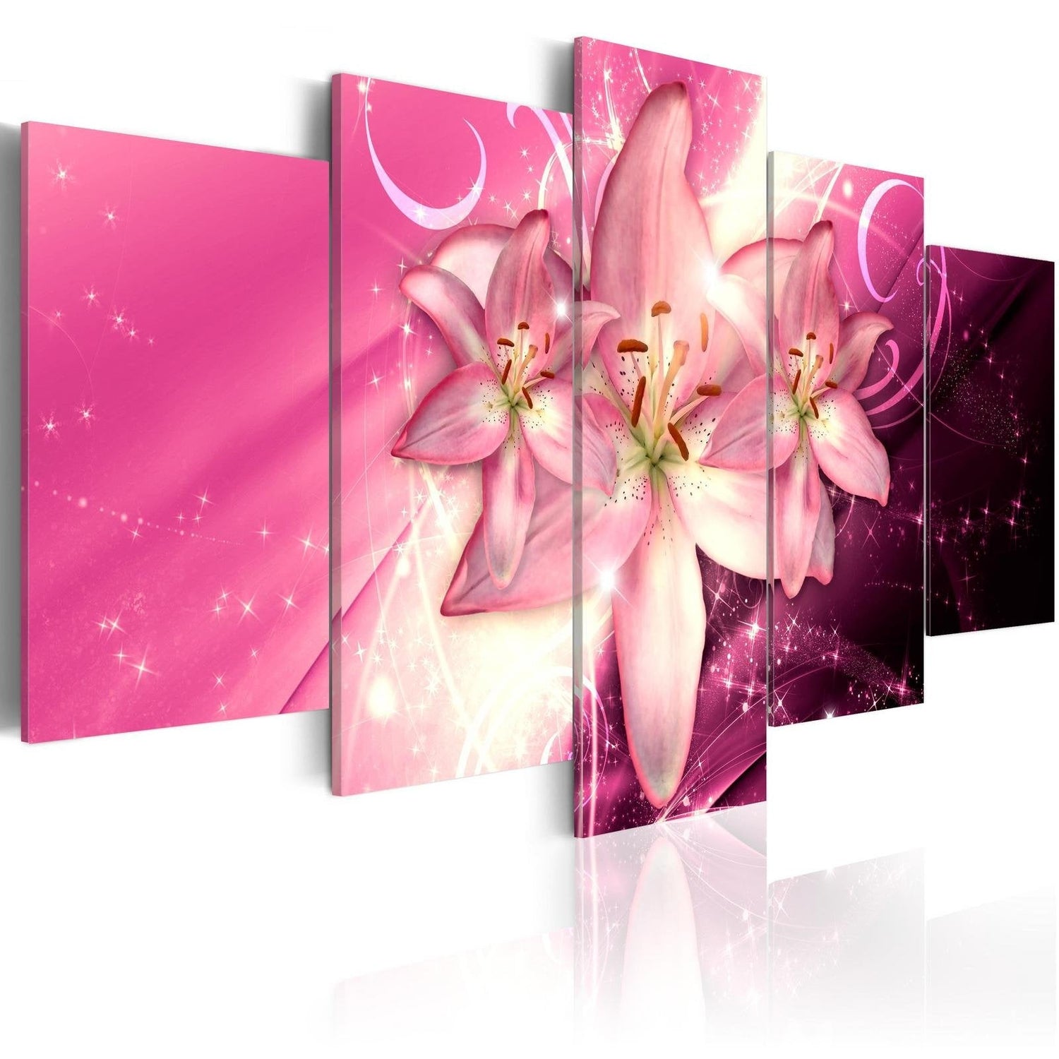 Stretched Canvas Floral Art - Pink Heaven-Tiptophomedecor