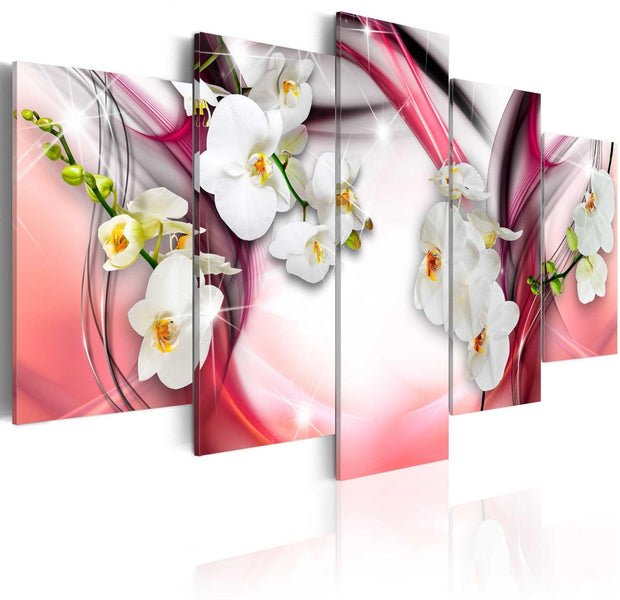 Stretched Canvas Floral Art - Pink Melody-Tiptophomedecor