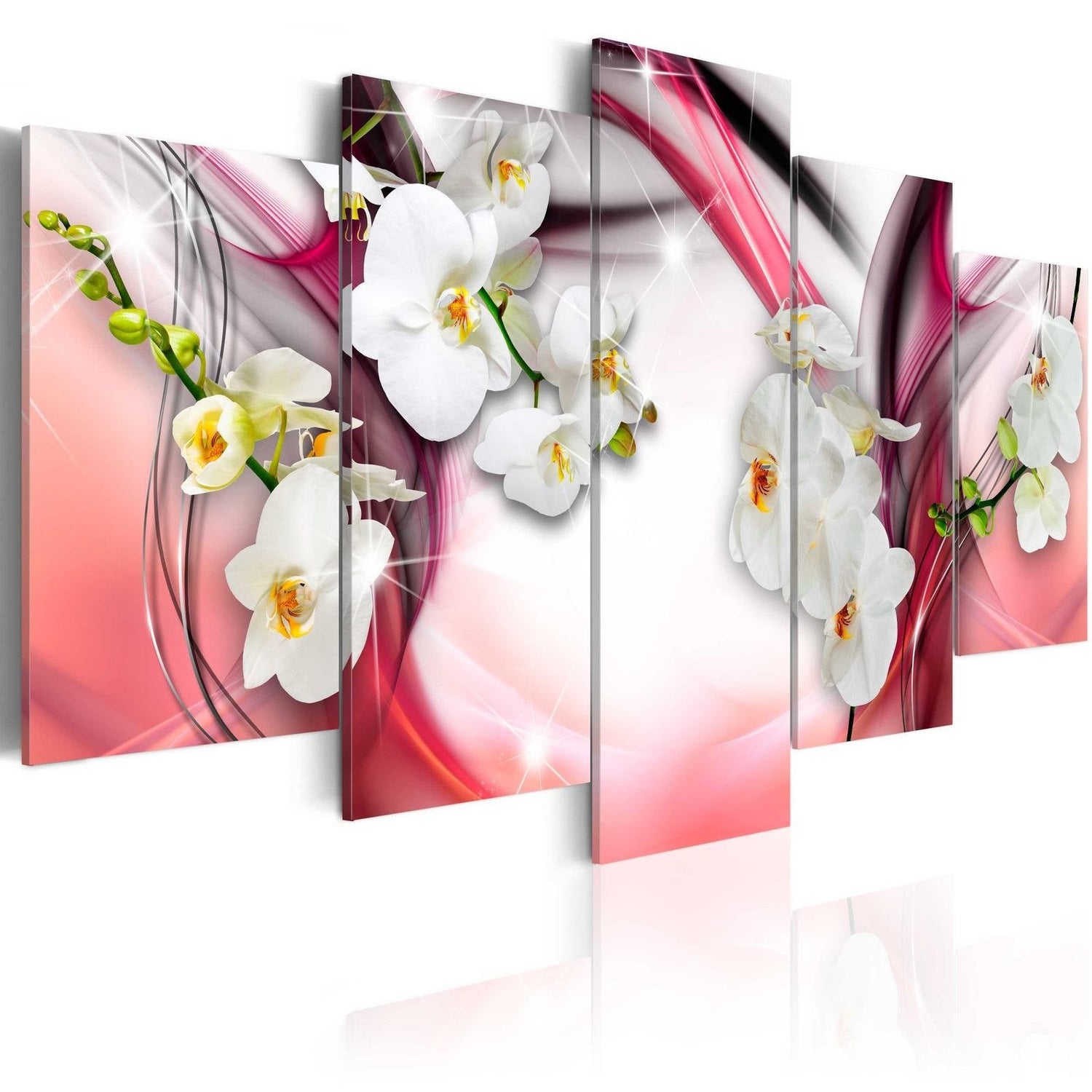 Stretched Canvas Floral Art - Pink Melody-Tiptophomedecor
