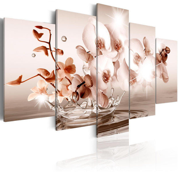 Stretched Canvas Floral Art - Poetry Of Moment-Tiptophomedecor