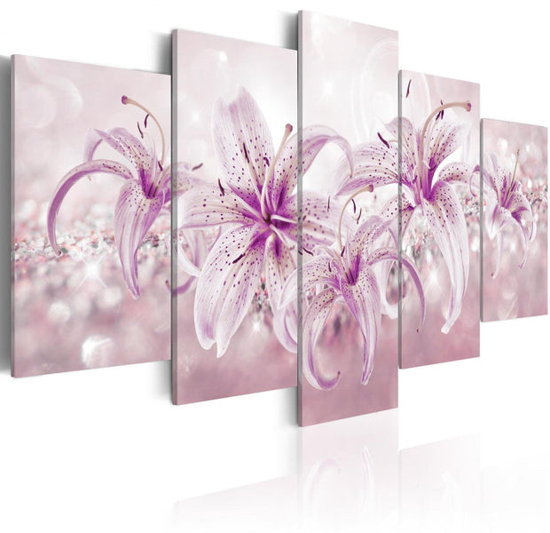 Stretched Canvas Floral Art - Purple Harmony-Tiptophomedecor