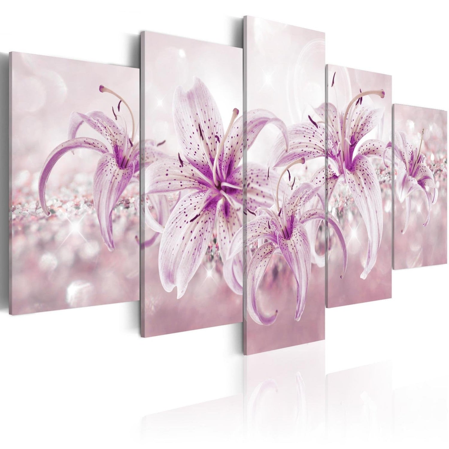 Stretched Canvas Floral Art - Purple Harmony-Tiptophomedecor