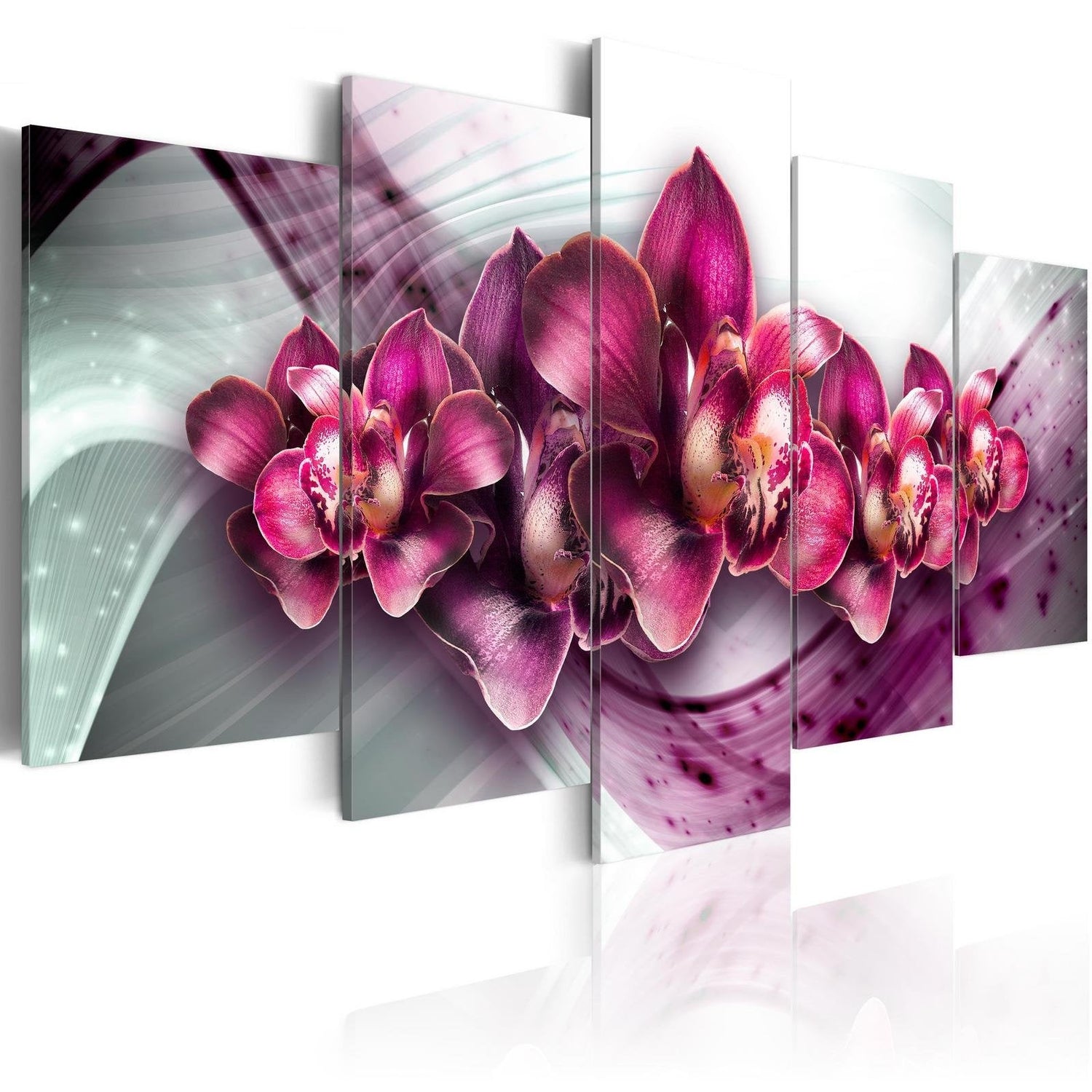 Stretched Canvas Floral Art - Ruby Queen-Tiptophomedecor