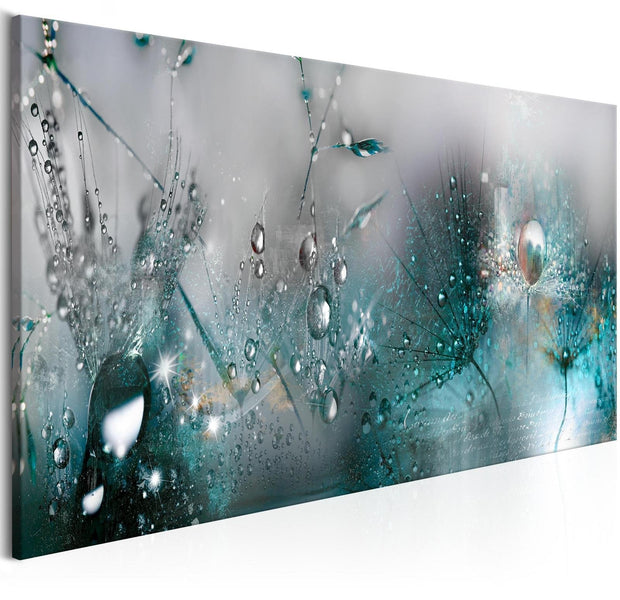 Stretched Canvas Floral Art - Sonata In Blue-Tiptophomedecor