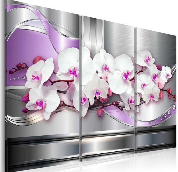 Stretched Canvas Floral Art - Song Of Orchid-Tiptophomedecor