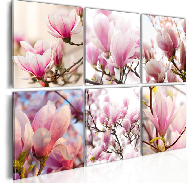 Stretched Canvas Floral Art - Southern Magnolias-Tiptophomedecor