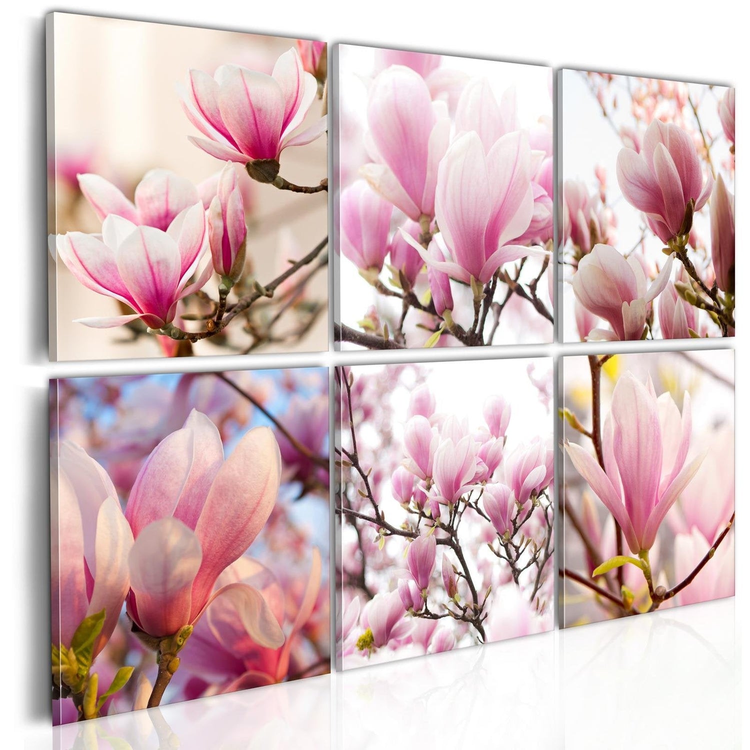 Stretched Canvas Floral Art - Southern Magnolias-Tiptophomedecor