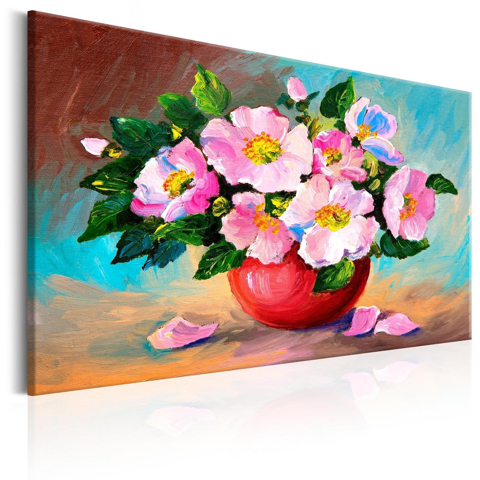 Stretched Canvas Floral Art - Spring Bunch-Tiptophomedecor