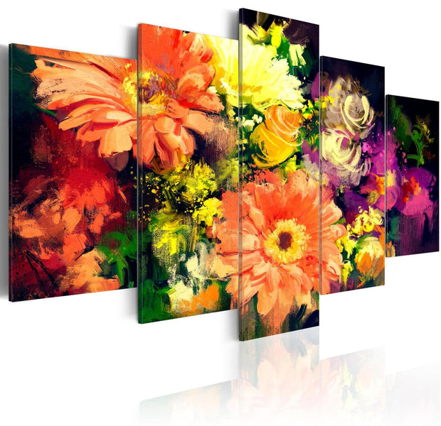 Stretched Canvas Floral Art - Spring Collage-Tiptophomedecor