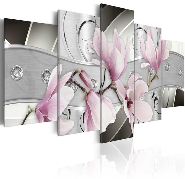 Stretched Canvas Floral Art - Steel Magnolias-Tiptophomedecor