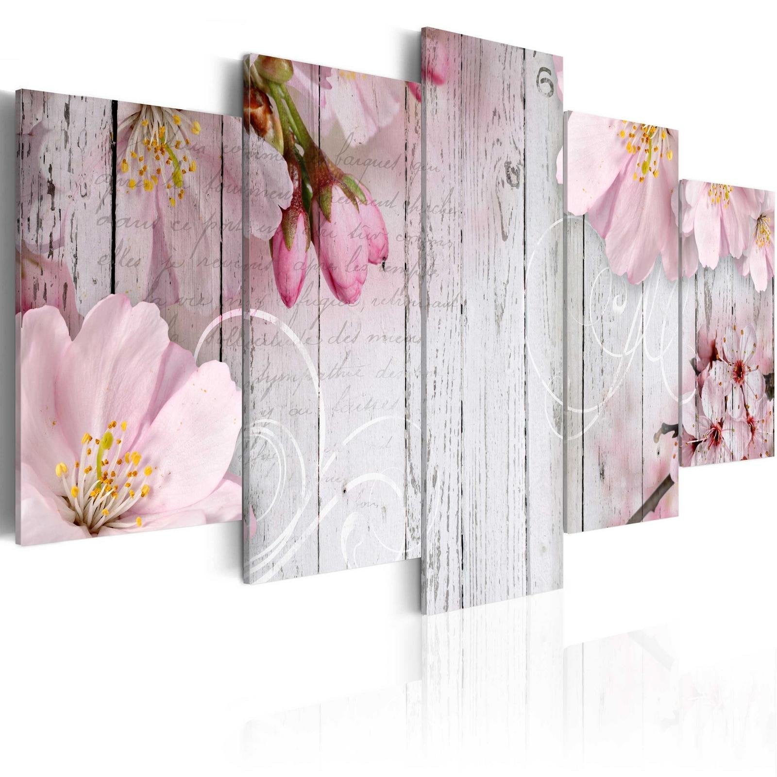 Stretched Canvas Floral Art - Subtlety Of Flowers-Tiptophomedecor