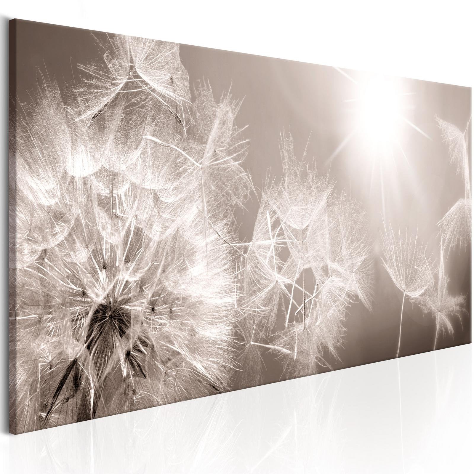 Stretched Canvas Floral Art - Summer Dandelions-Tiptophomedecor