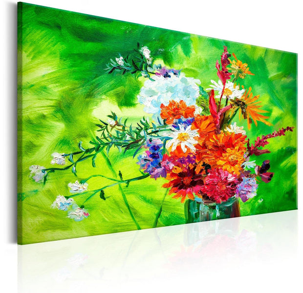 Stretched Canvas Floral Art - Summer Posy-Tiptophomedecor