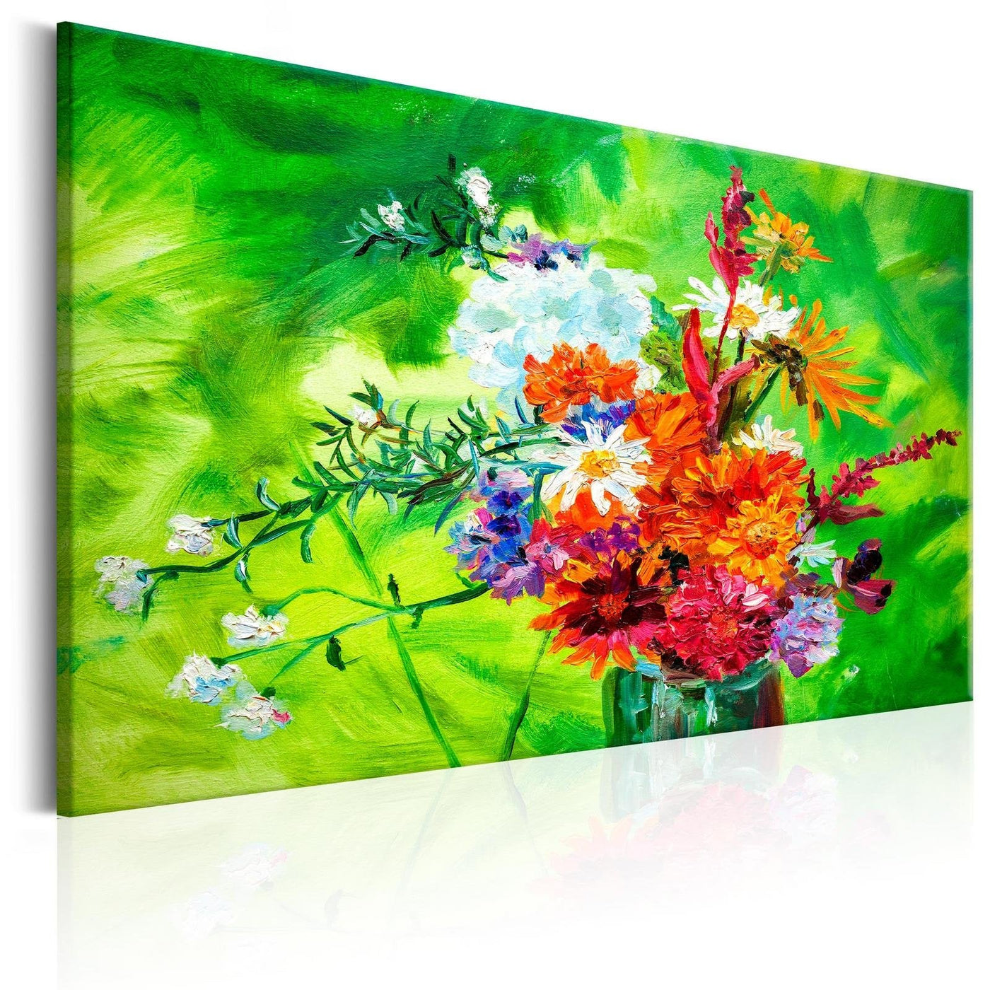 Stretched Canvas Floral Art - Summer Posy-Tiptophomedecor