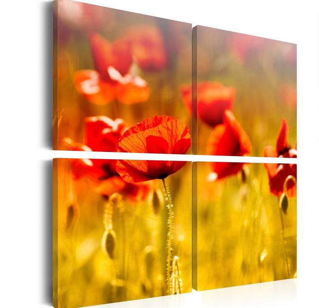 Stretched Canvas Floral Art - Summertime-Tiptophomedecor