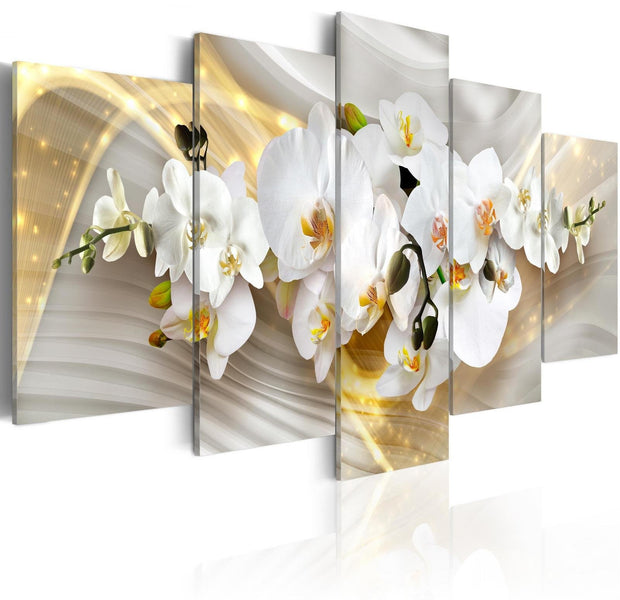 Stretched Canvas Floral Art - Sunny Cascade-Tiptophomedecor
