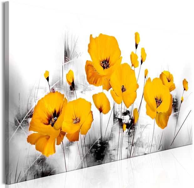 Stretched Canvas Floral Art - Sunny Meadow Narrow-Tiptophomedecor