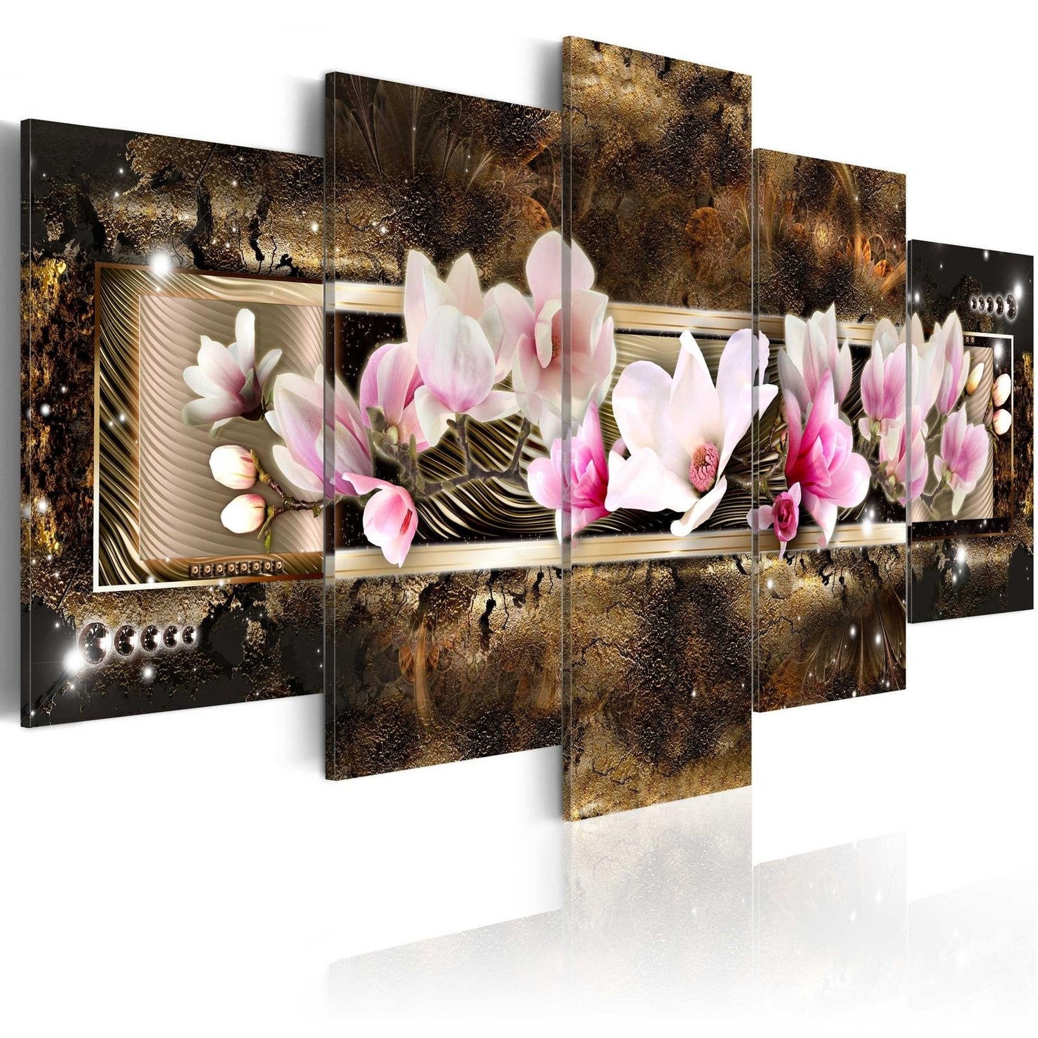 Stretched Canvas Floral Art - The Dream Of A Magnolia-Tiptophomedecor
