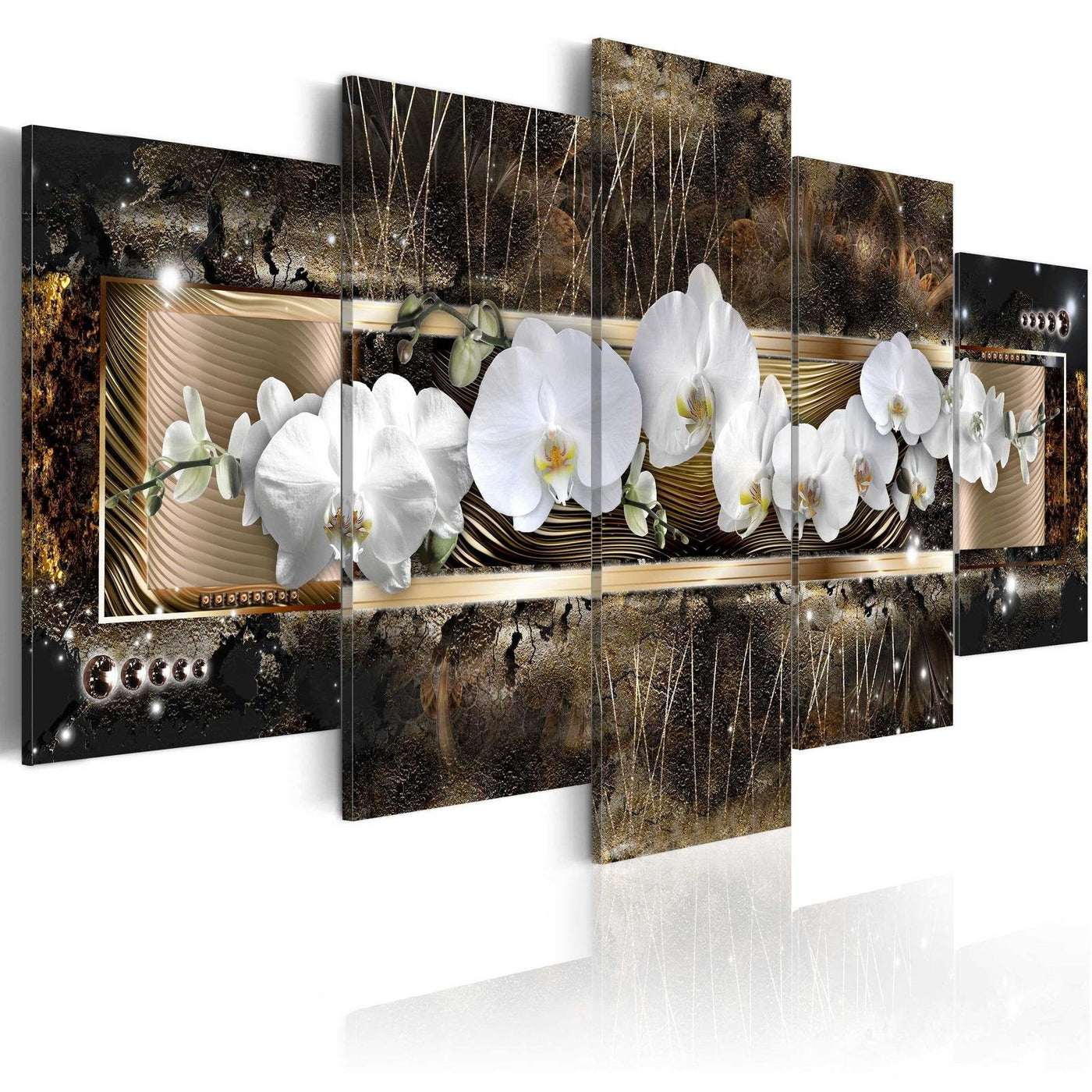 Stretched Canvas Floral Art - The Dream Of A Orchids-Tiptophomedecor
