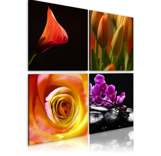 Stretched Canvas Floral Art - The Essence Of Beauty-Tiptophomedecor