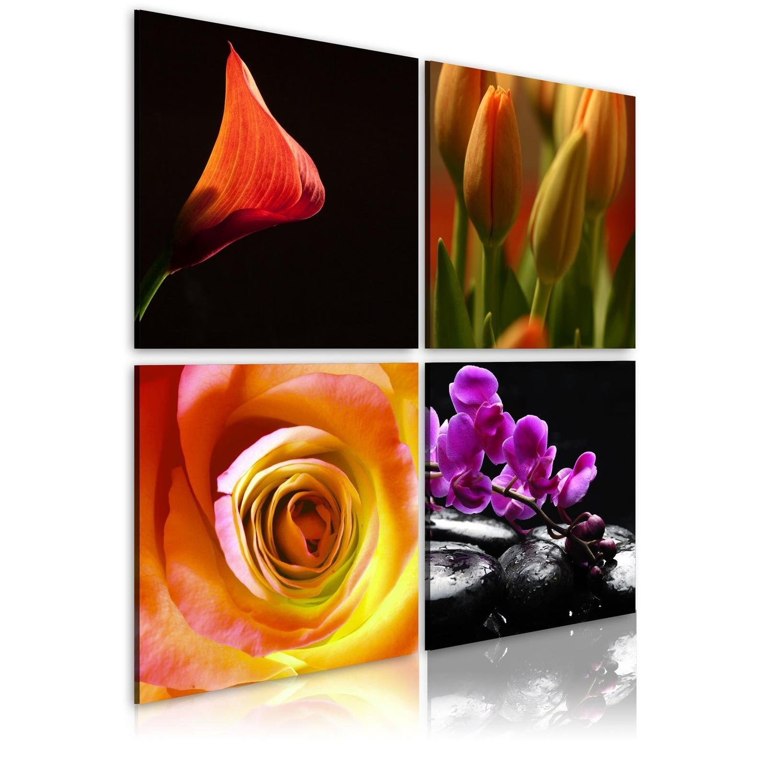 Stretched Canvas Floral Art - The Essence Of Beauty-Tiptophomedecor