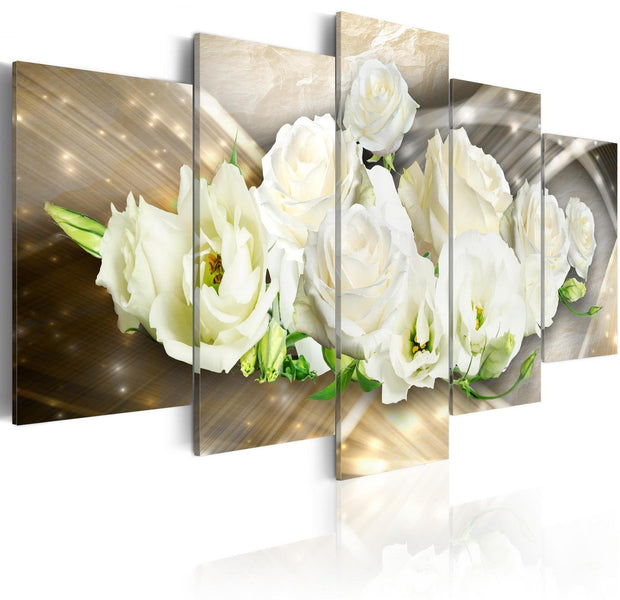 Stretched Canvas Floral Art - The Light Of Rose-Tiptophomedecor